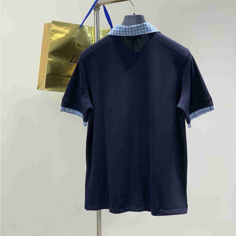 Miu Miu Women's Navy Blue Polo Collar Short-Sleeve T-Shirt - Picture 2 of 7